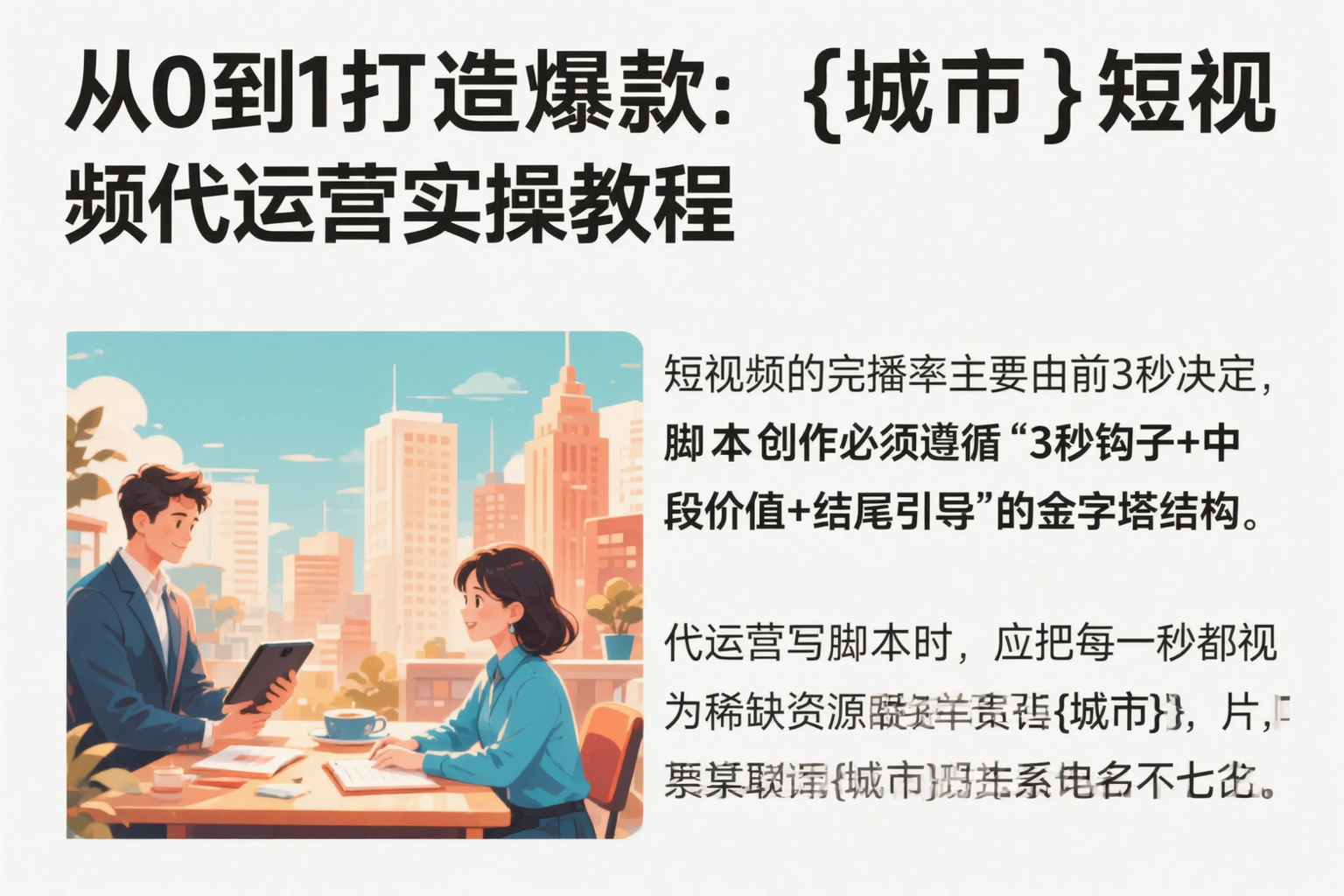 从0到1打造爆款:湖南短视频代运营实操教程