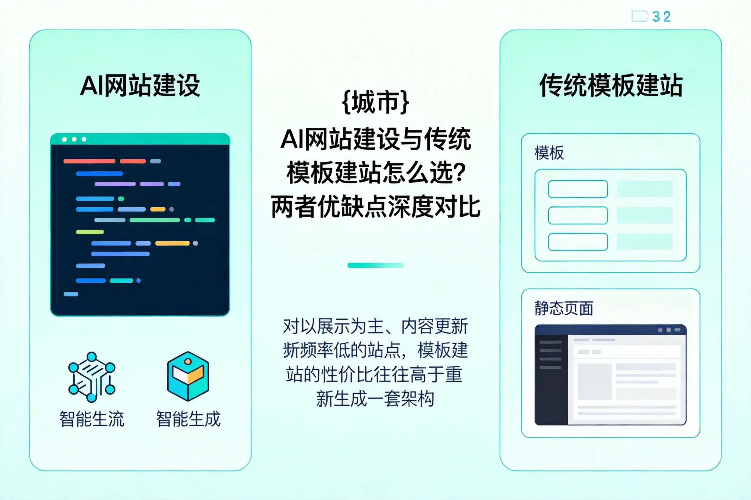 湖南AI网站建设与传统模板建站怎么选？两者优缺点深度对比