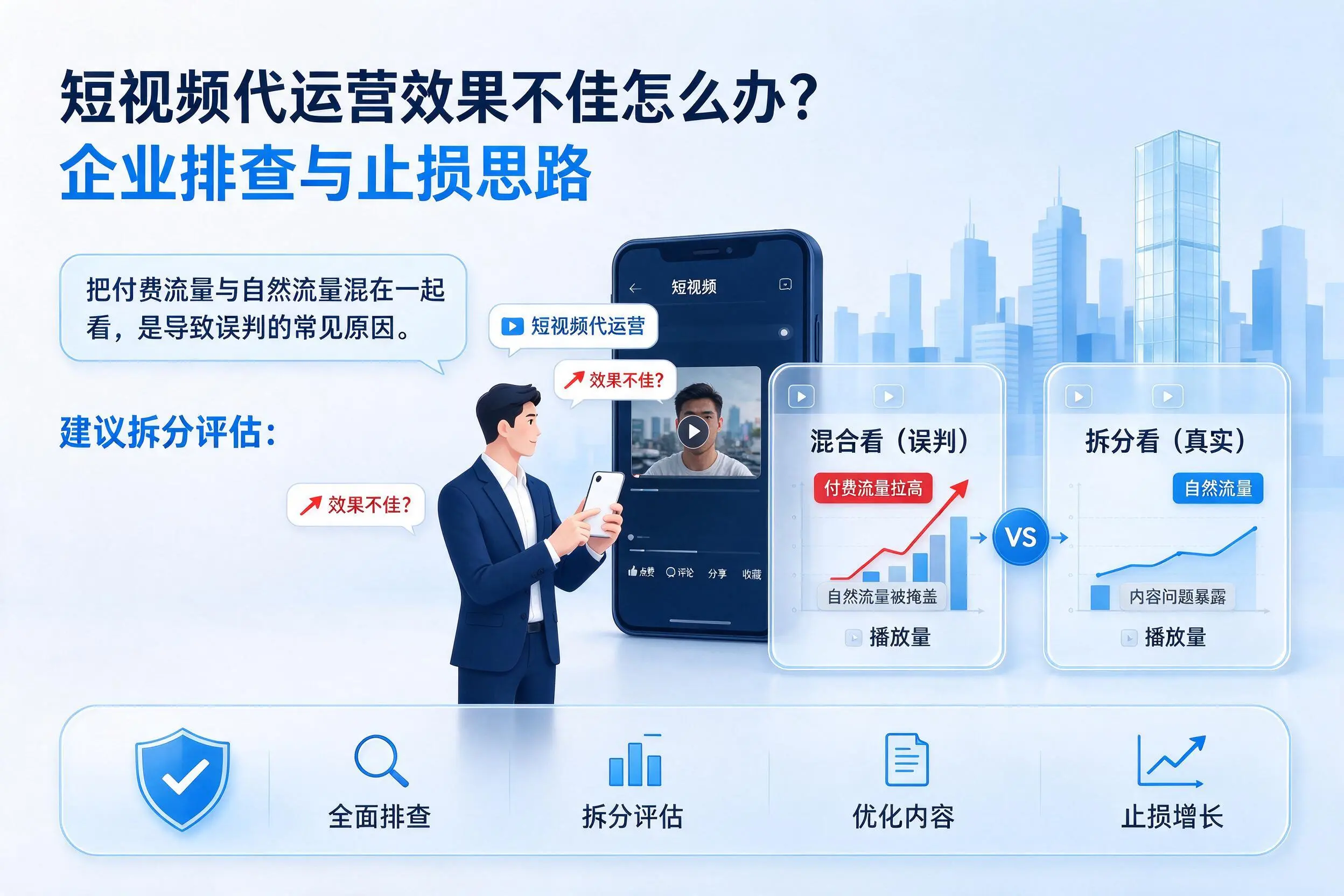 短视频代运营效果不佳怎么办？湖南企业排查与止损思路