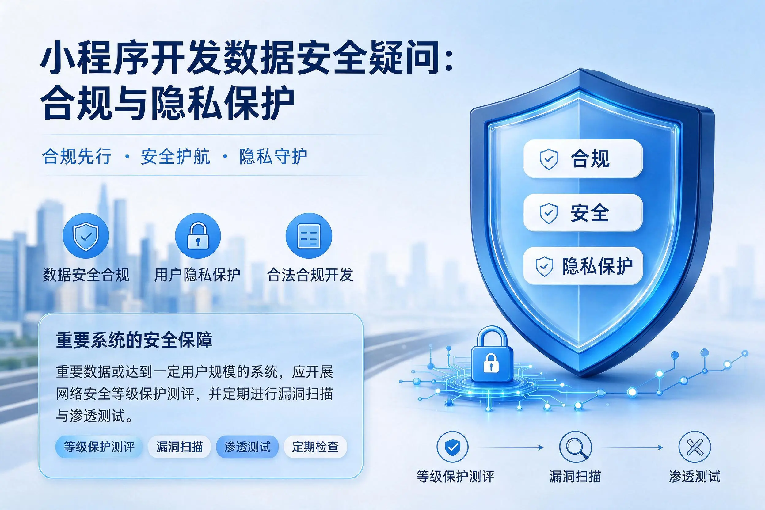 湖南小程序开发数据安全疑问:合规与隐私保护