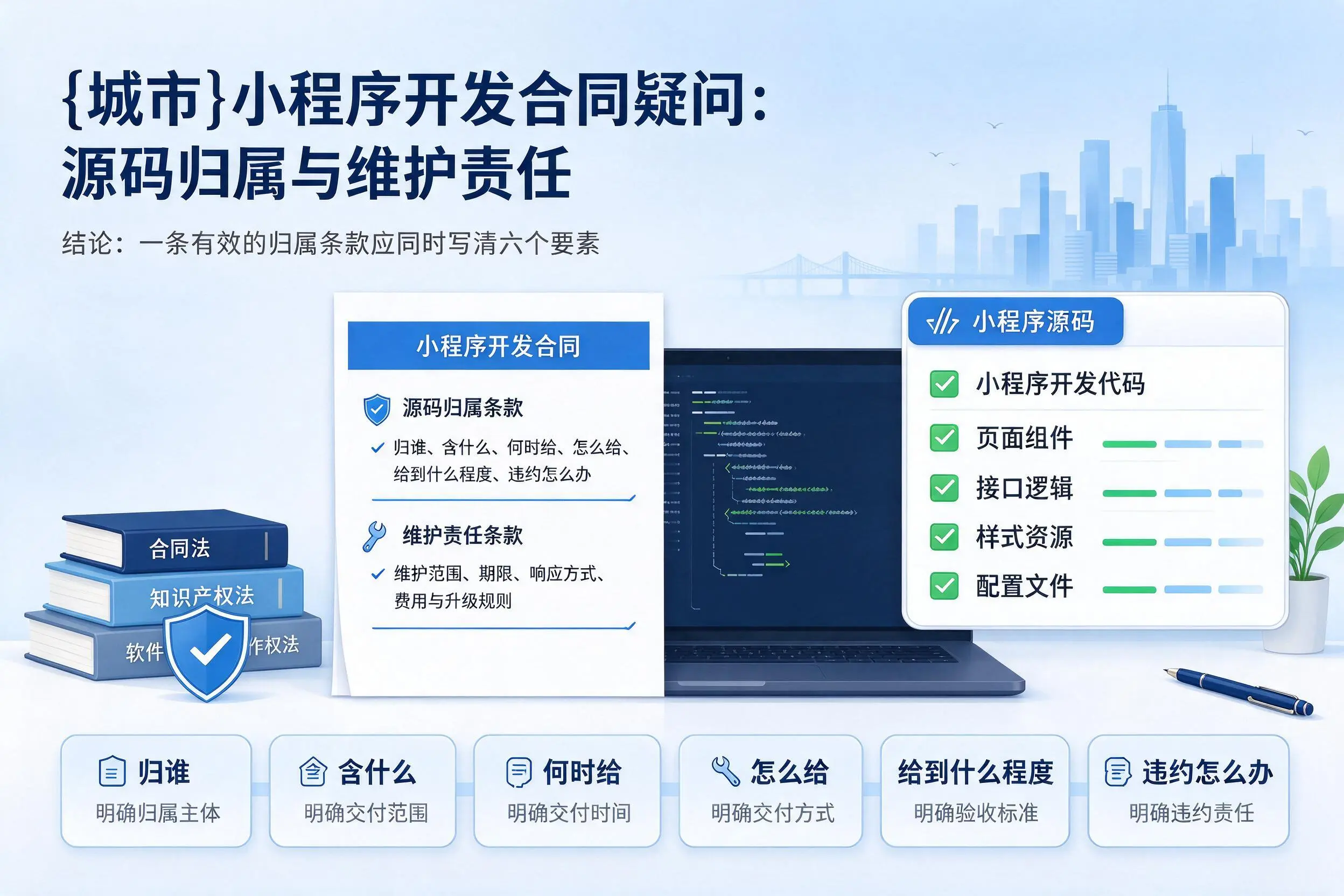 湖南小程序开发合同疑问：源码归属与维护责任