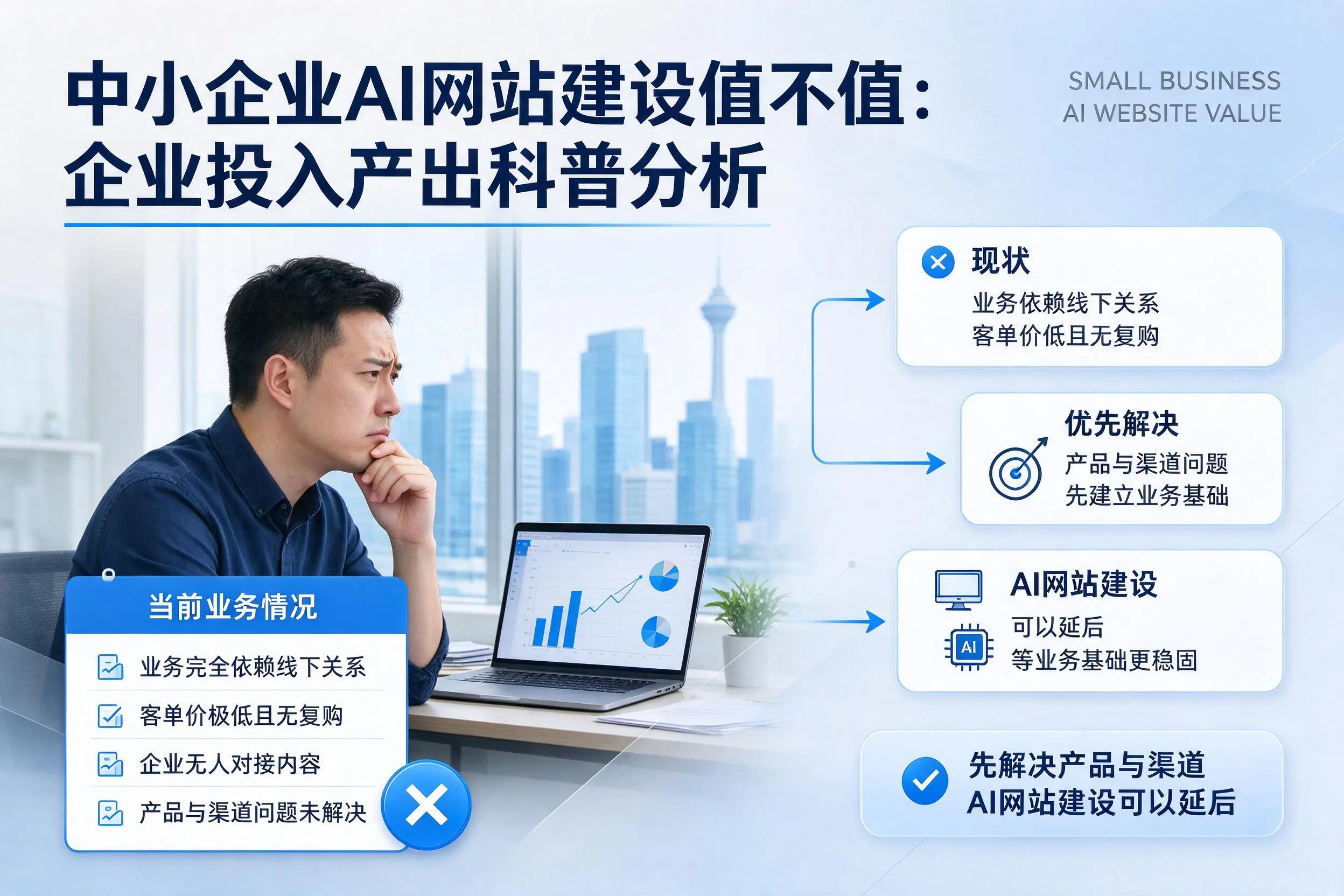 中小企业AI网站建设值不值:湖南企业投入产出科普分析