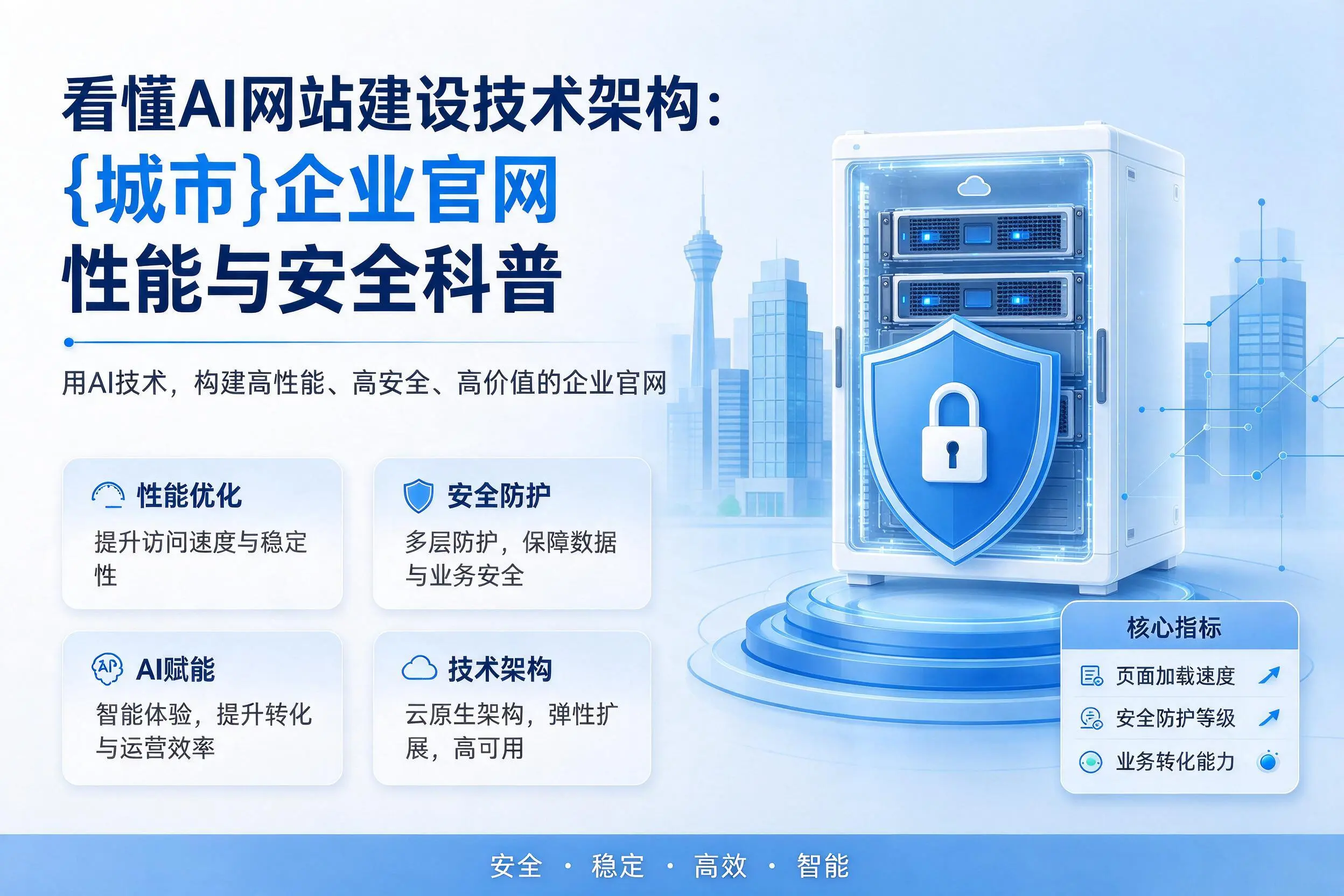 看懂AI网站建设技术架构：湖南企业官网性能与安全科普