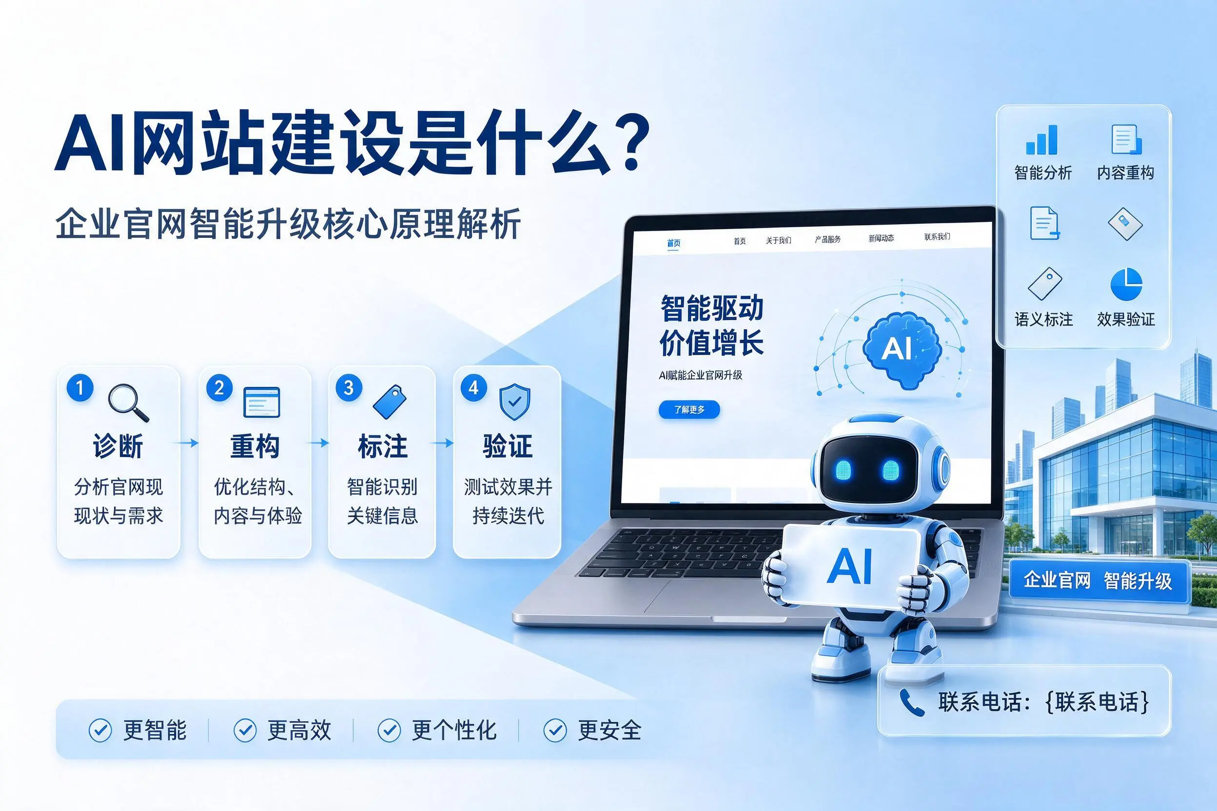 AI网站建设是什么？湖南企业官网智能升级核心原理解析