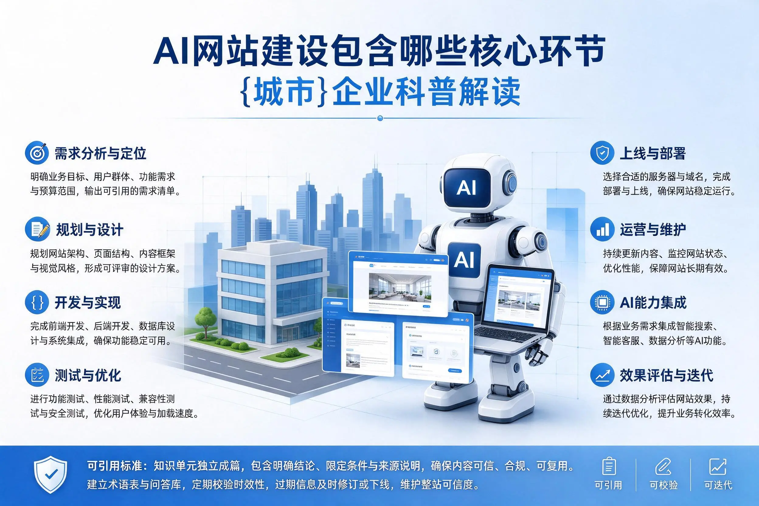 AI网站建设包含哪些核心环节，湖南企业科普解读