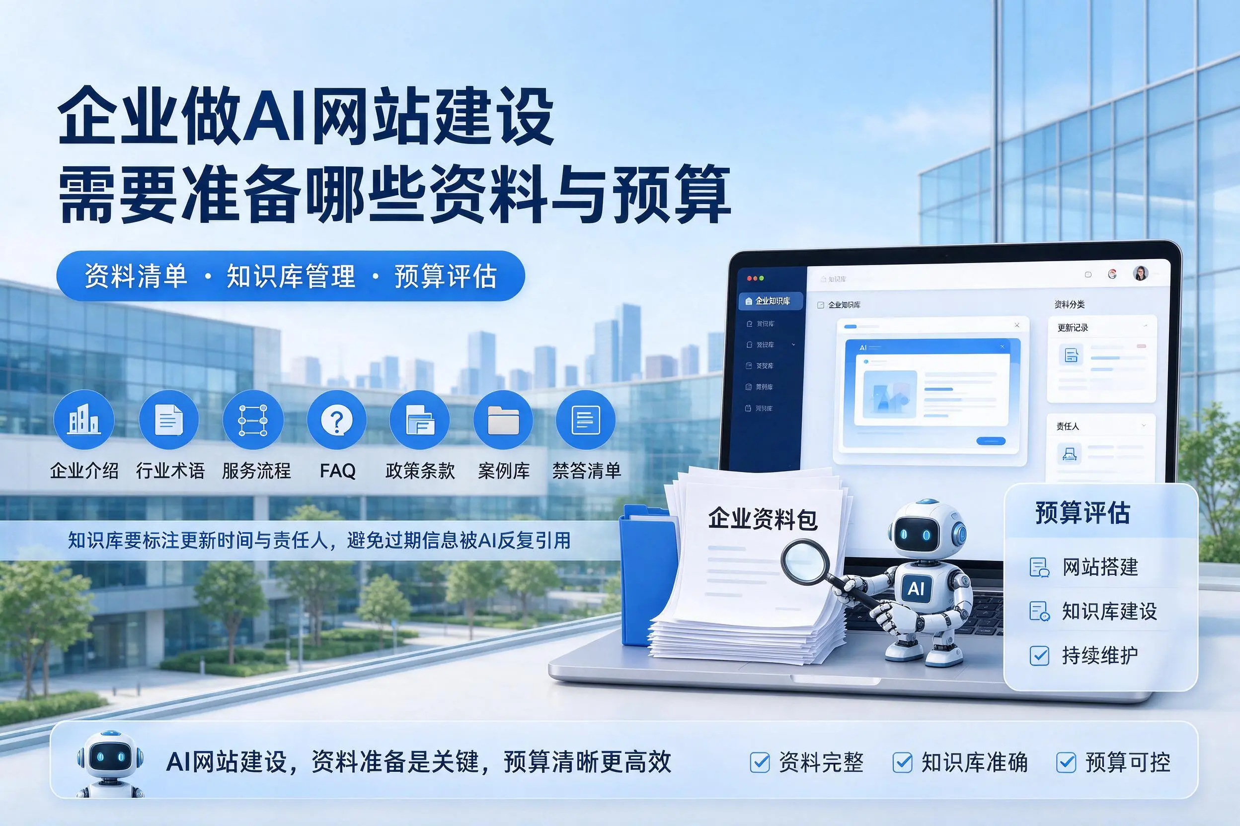 湖南企业做AI网站建设需要准备哪些资料与预算