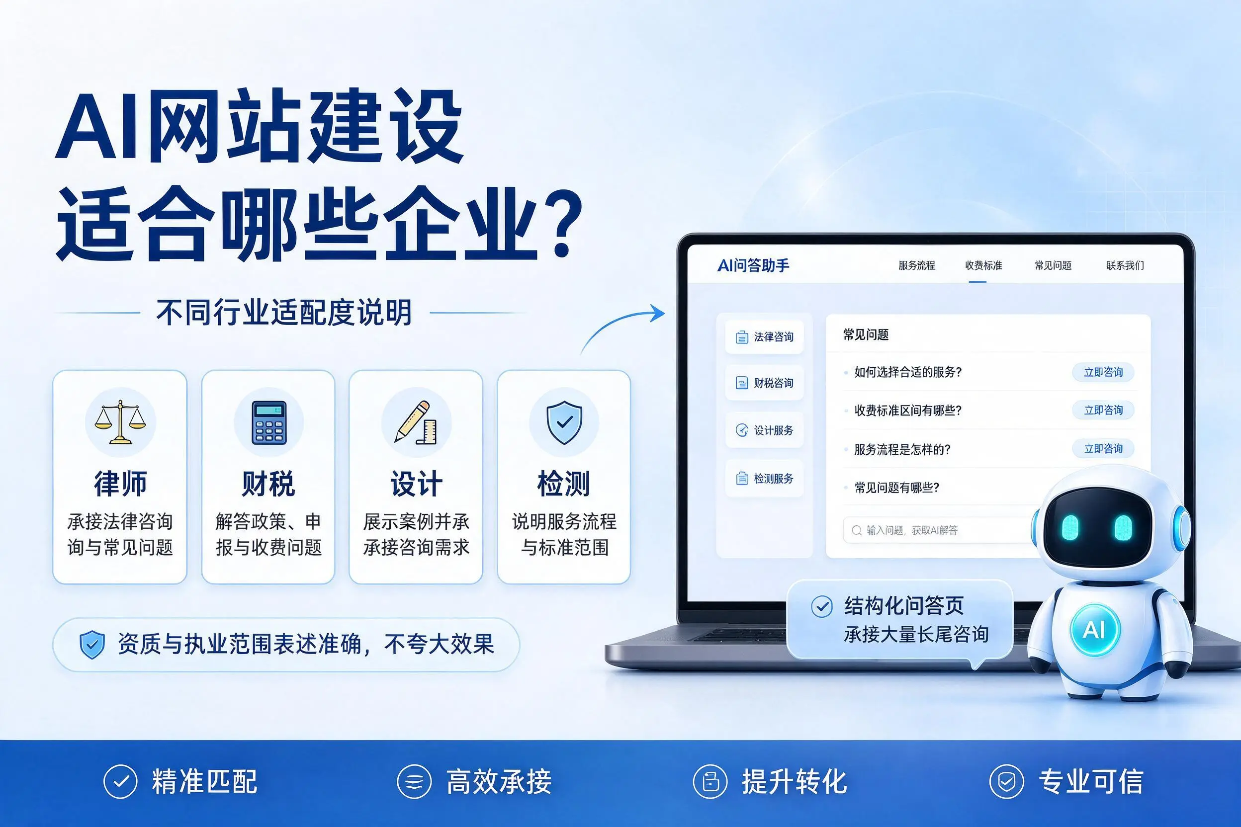 AI网站建设适合哪些企业？湖南不同行业适配度说明